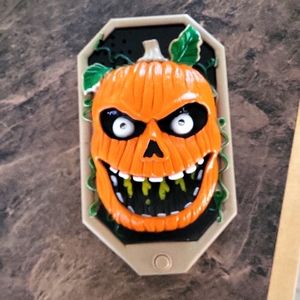 Vintage pumpkin head doorbell